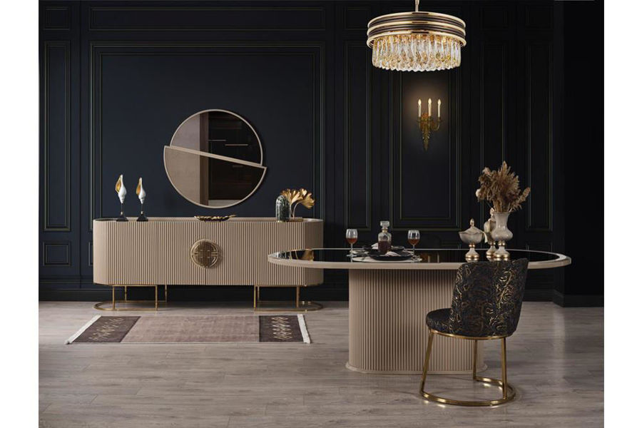 Gucci Cappuccino Yemek Odası Takımı resmi